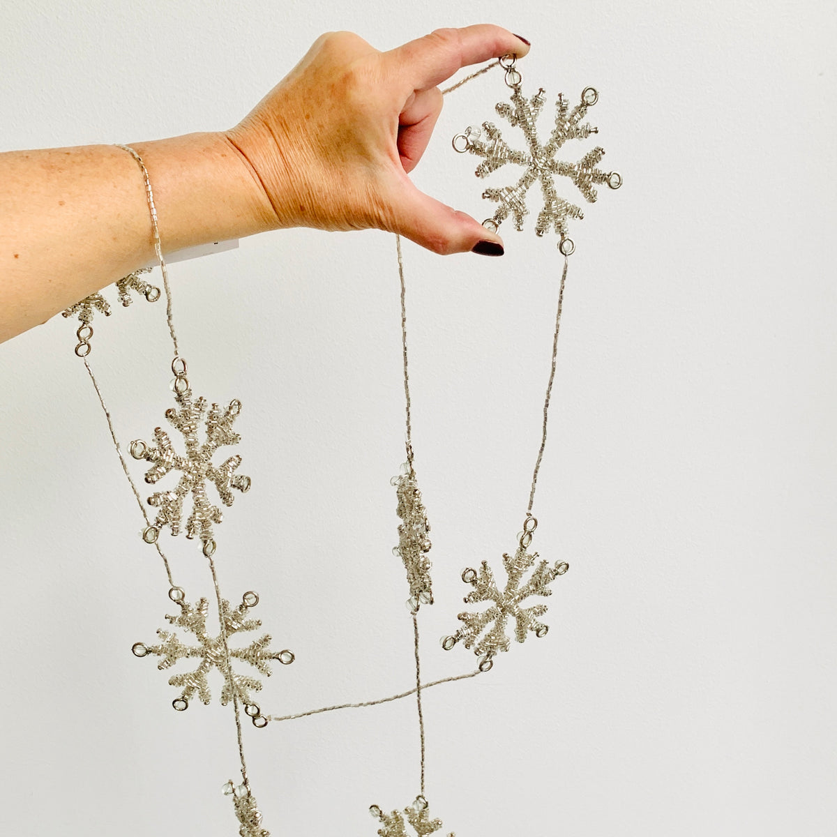 Snowflake Beaded Garland 23