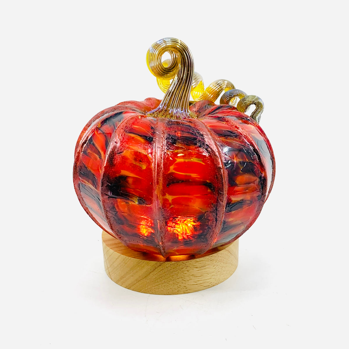 Cordless Wooden Lighted Base