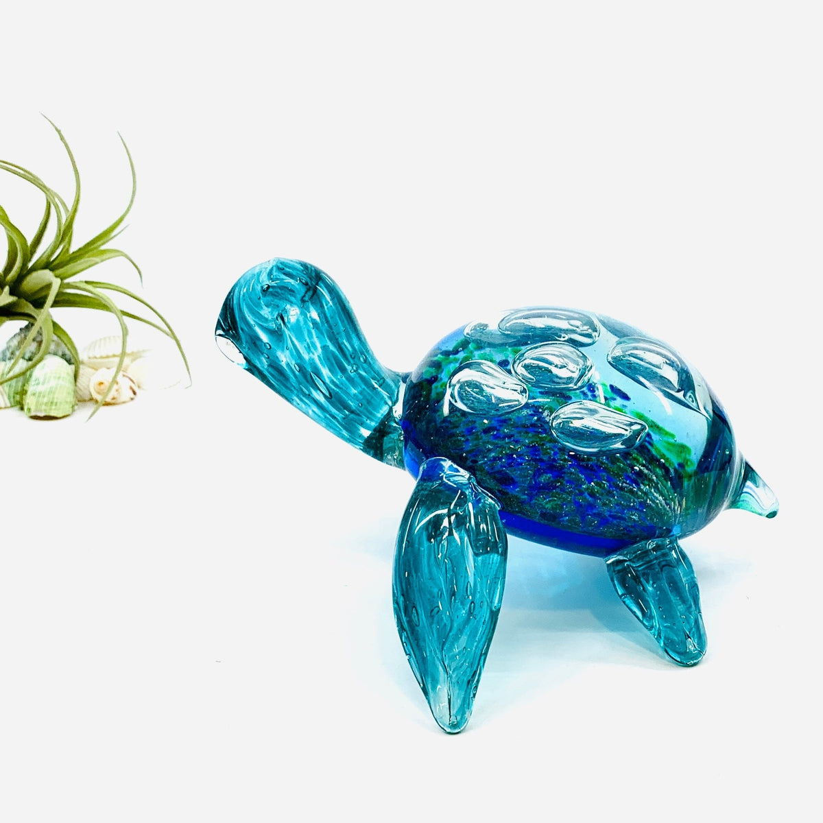 Glass Turtle Paperweight Decor Chesapeake Bay 