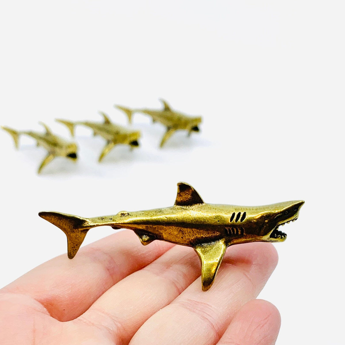 Miniature Brass Shark Miniature - 