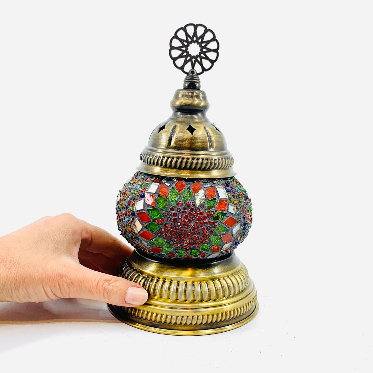 Turkish Mosaic Mini Lamp, 9 Decor Natto USA 