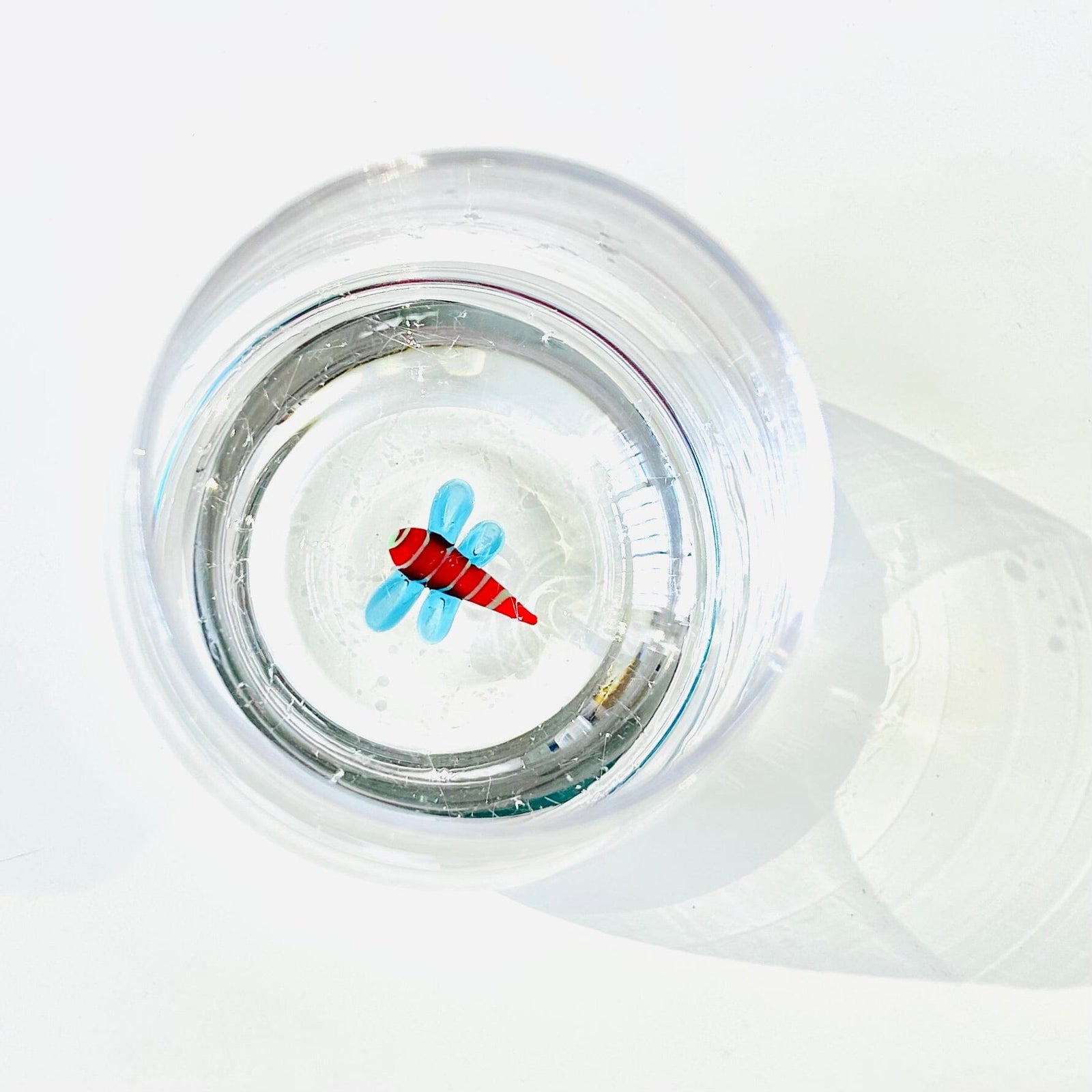 Tiny Animal Large Pour Wine Glass, Dragonfly Decor Creative Co-Op 