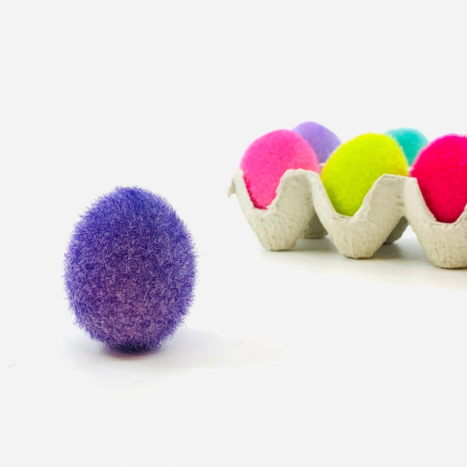 Flocked Egg, Purple Decor One Hundred 80 Degrees 