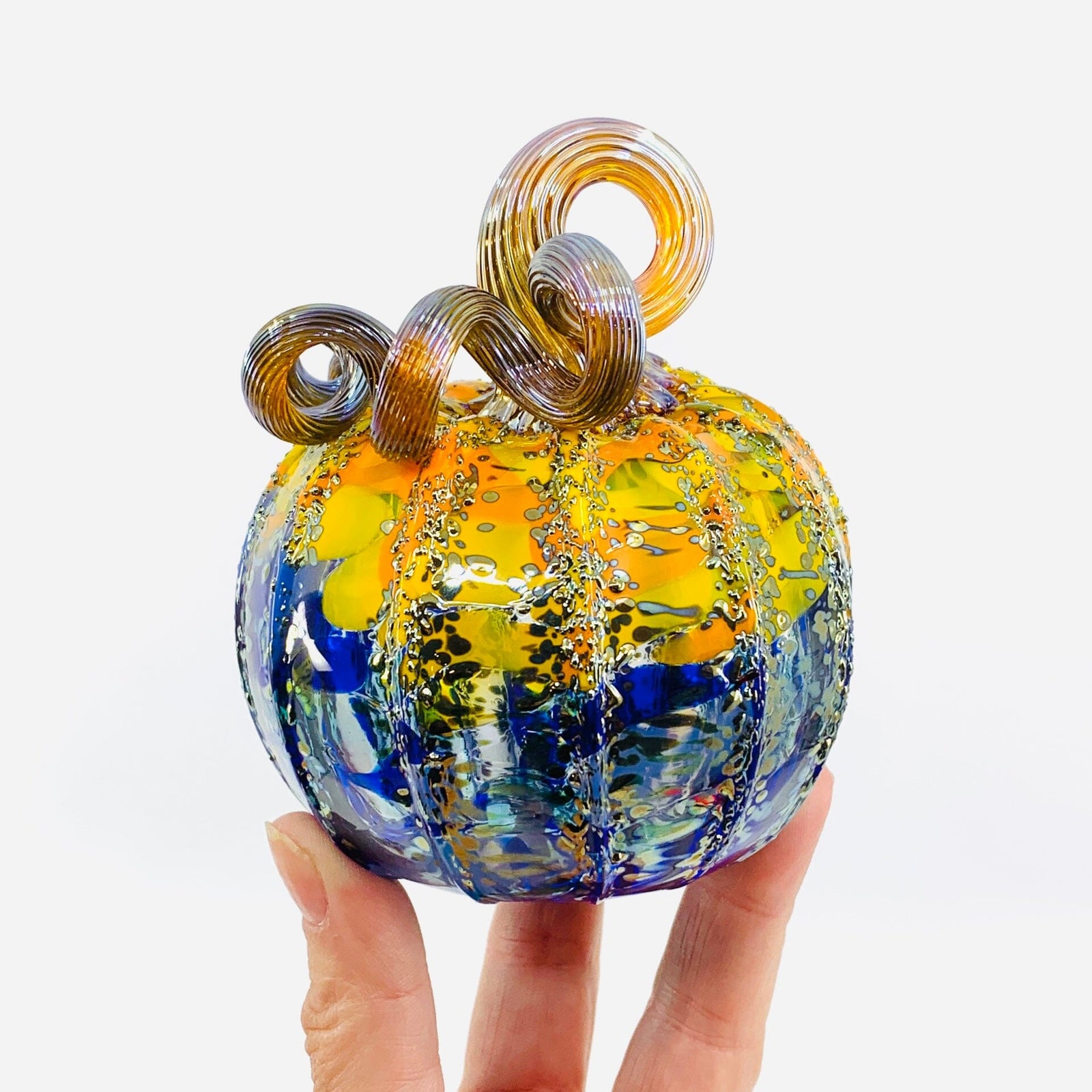 Starry Night Mini Pumpkin Inspo Luke Adams Glass Blowing Studio 