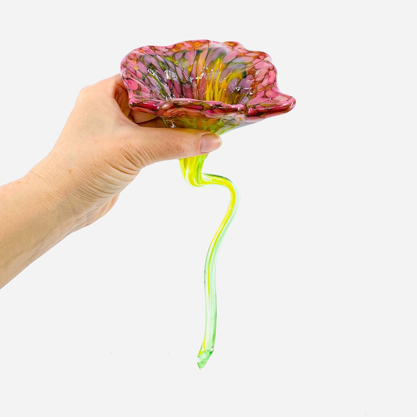 Pulled Glass Flower 75 Decor Luke Adams Glass Blowing Studio 