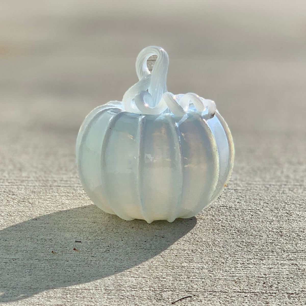 Daily Pumpkin 512 “The Illusive White Pumpkin” Daily Pumpkin Luke Adams Glass Blowing Studio 