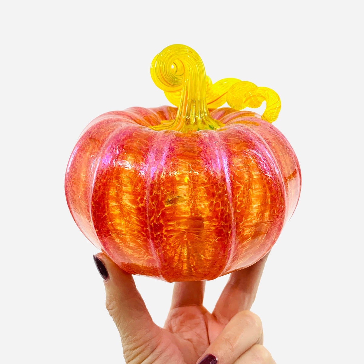 Daily Pumpkin 70 Fall Shimmer Squat Daily Pumpkin Luke Adams Glass Blowing Studio 
