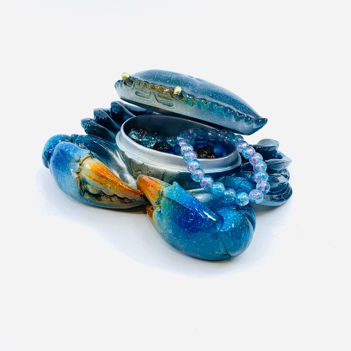 Blue Crab Trinket Box Decor Chesapeake Bay 