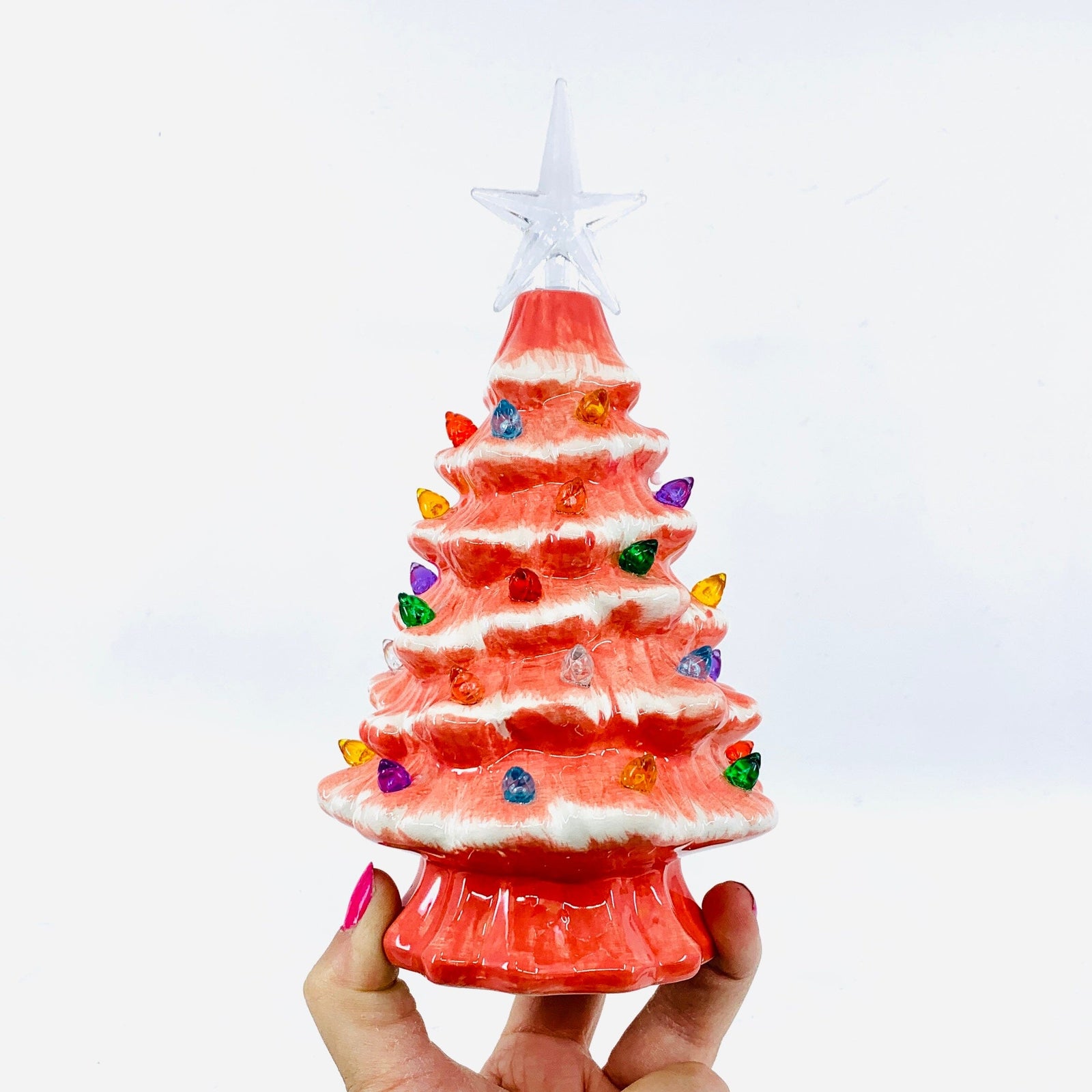 Retro Lite-Up Tree, Coral One Hundred 80 Degrees 