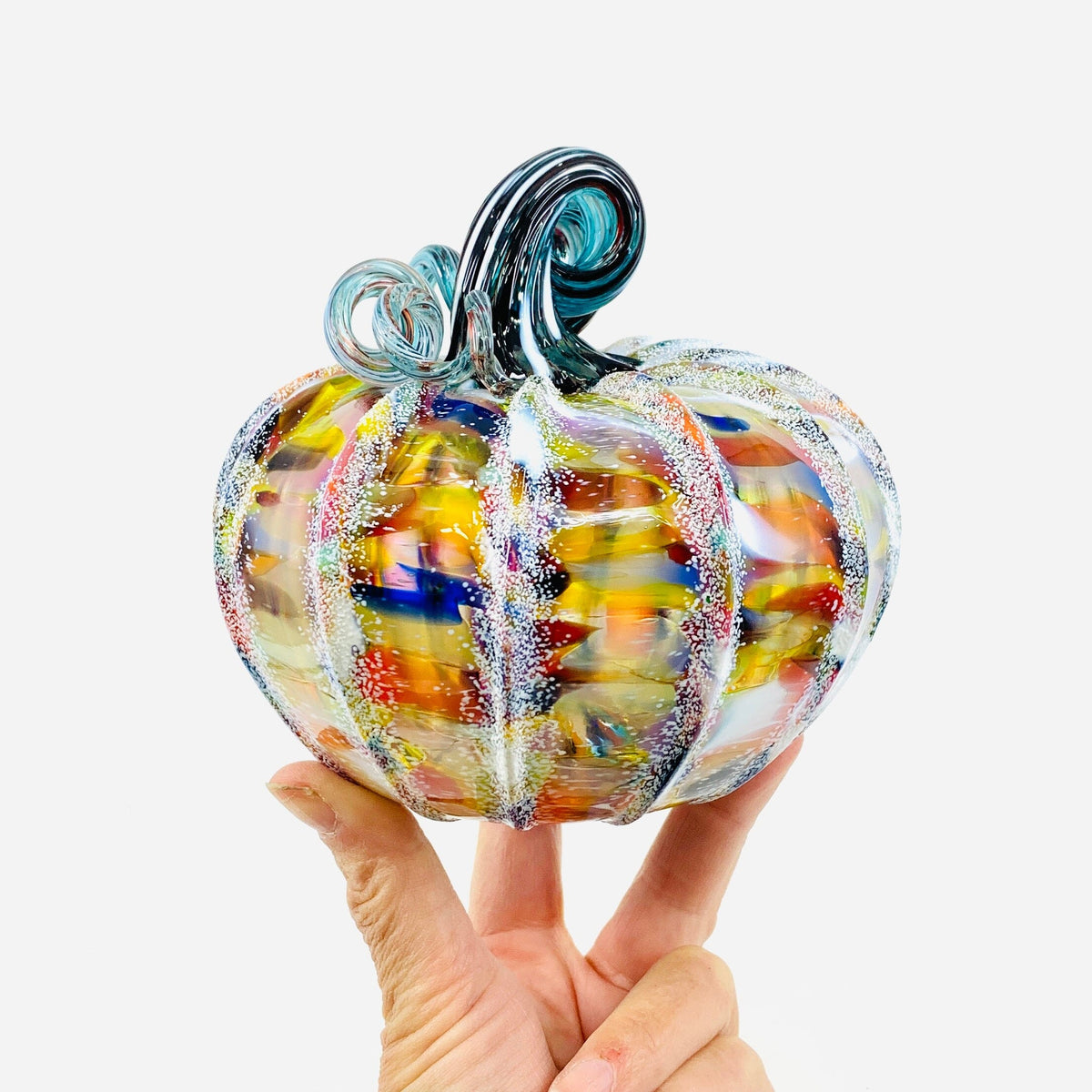 Daily Pumpkin 1706 Holiday Snowfall Squat Gabby Luke Adams Glass Blowing Studio 