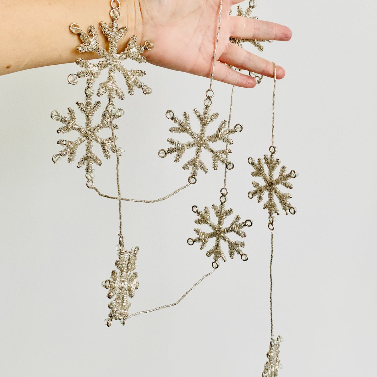 Snowflake Beaded Garland 23