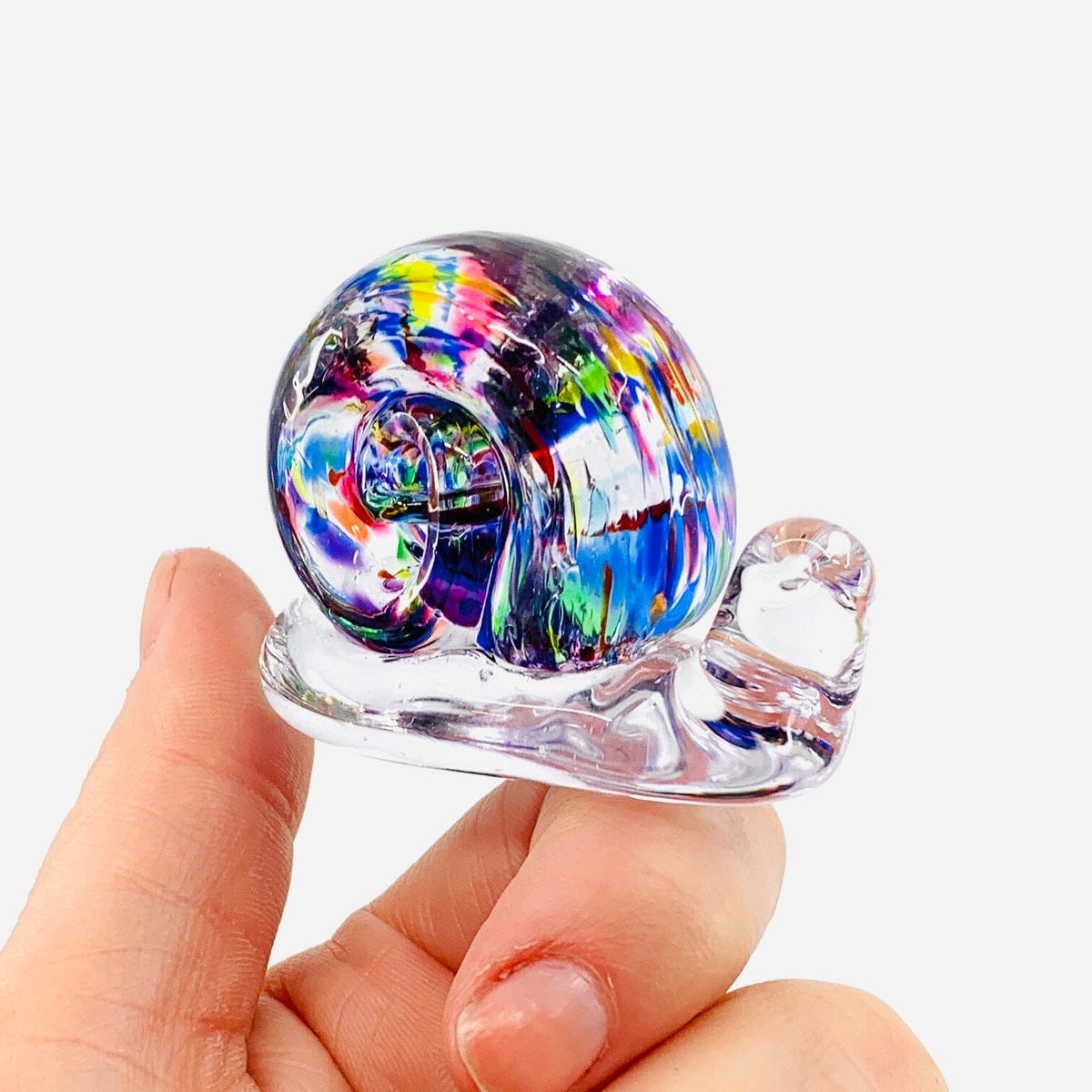 Glass Snail, Confetti Miniature Henrietta Glass 