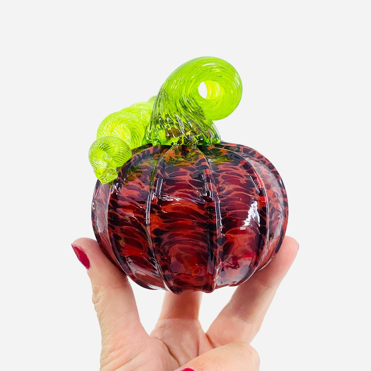 Daily Pumpkin 1986 Mini Gabby Luke Adams Glass Blowing Studio 