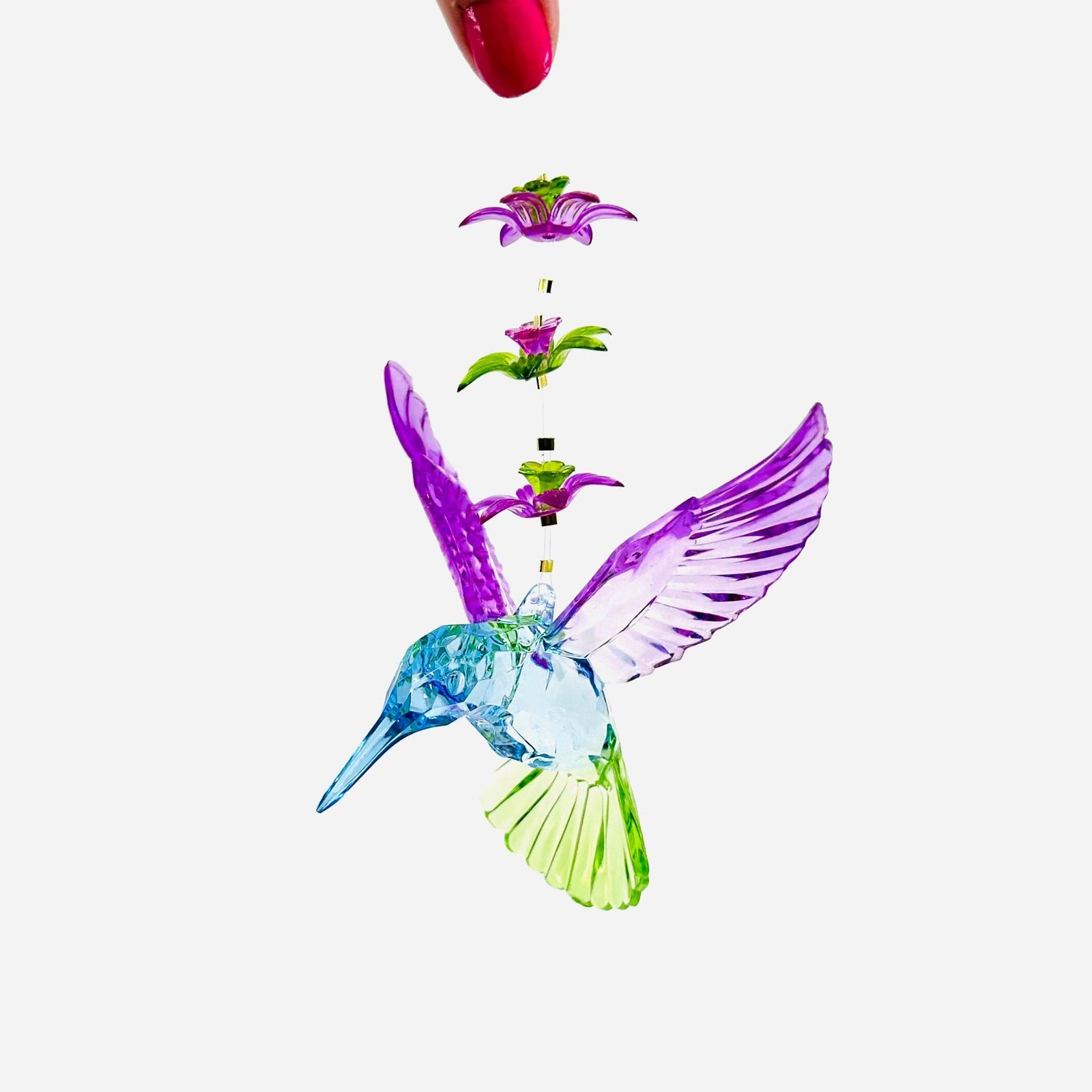 Blossom Hummingbird Crystal Ornament, 5 Ornament GANZ 