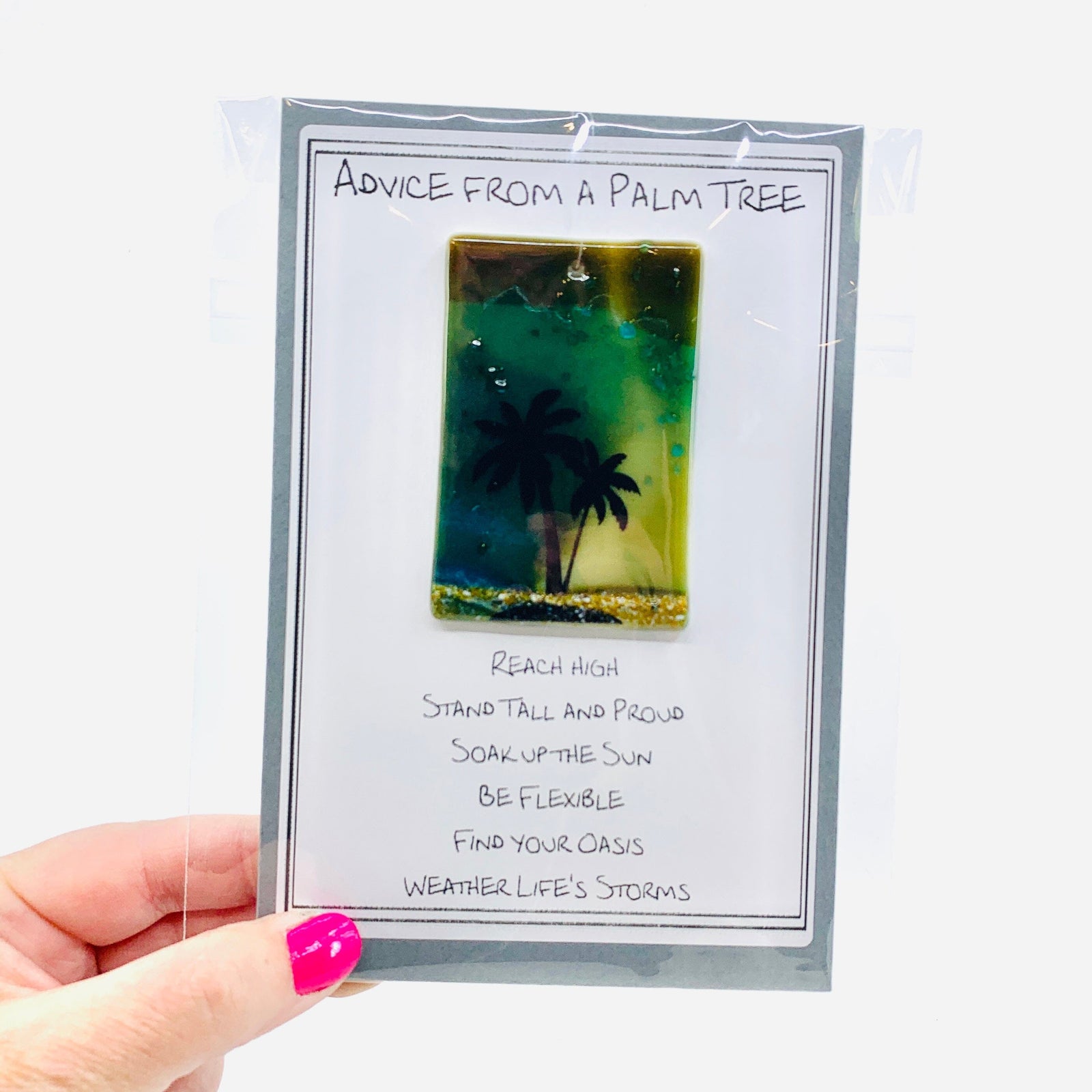 Fused Glass Advice From a Palm Tree 21 Decor Glimmer Glass Gifts 