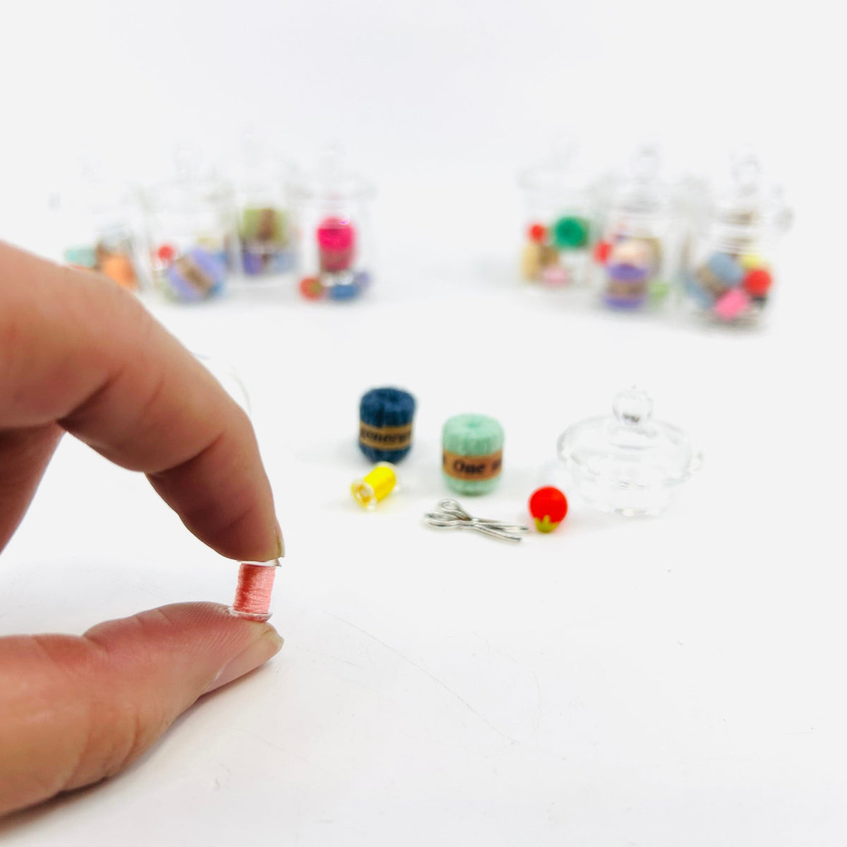 Tiniest Sewing Jar Miniature Alex 