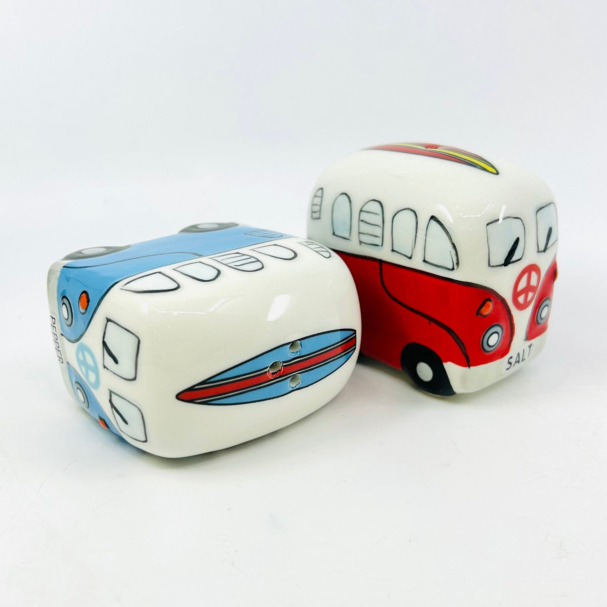Surfer Van Salt and Pepper Shaker Chesapeake Bay 