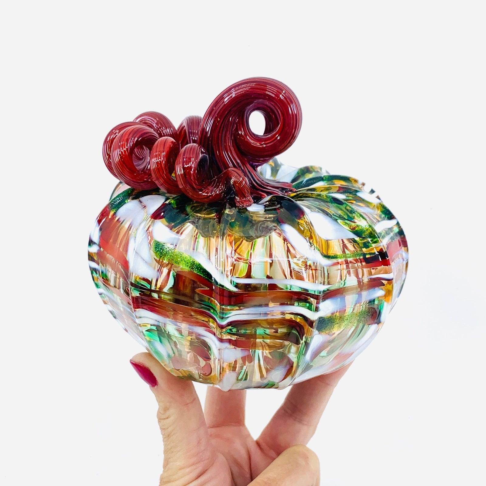 Daily Pumpkin 1899 Holiday Squat Gabby Luke Adams Glass Blowing Studio 