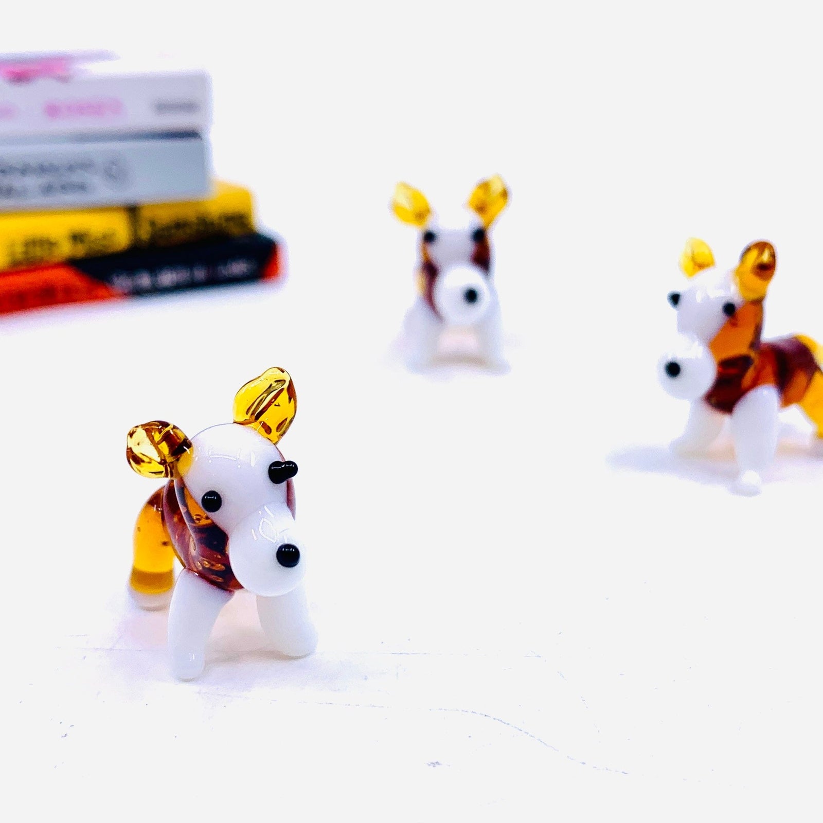 Tiny Glass Corgi Puppy 260 Miniature - 