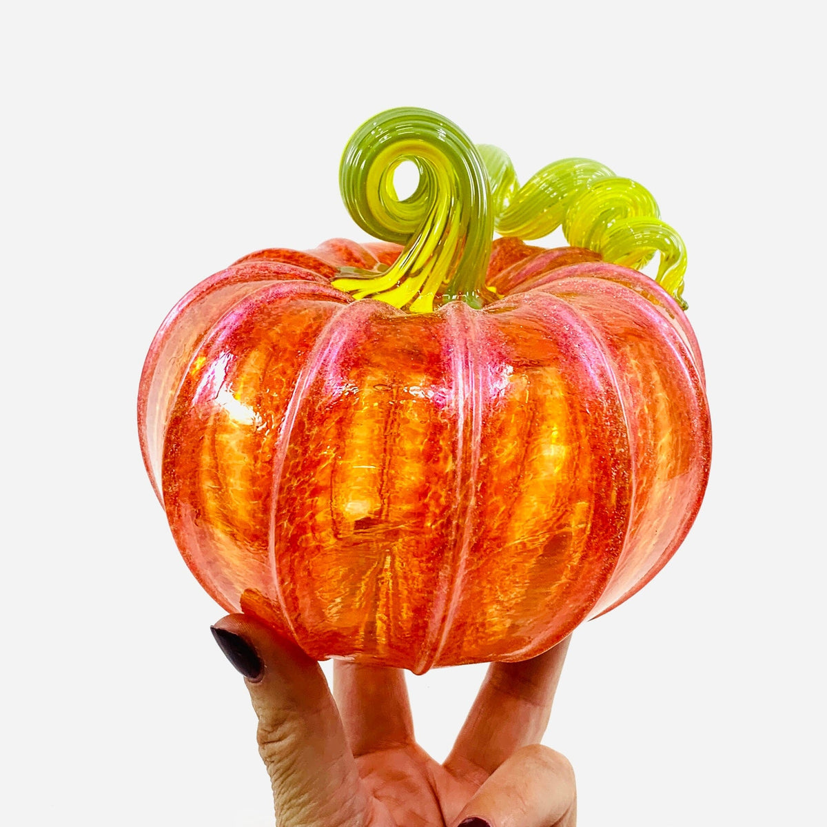 Daily Pumpkin 85 Fall Shimmer Squat Gabby Luke Adams Glass Blowing Studio 