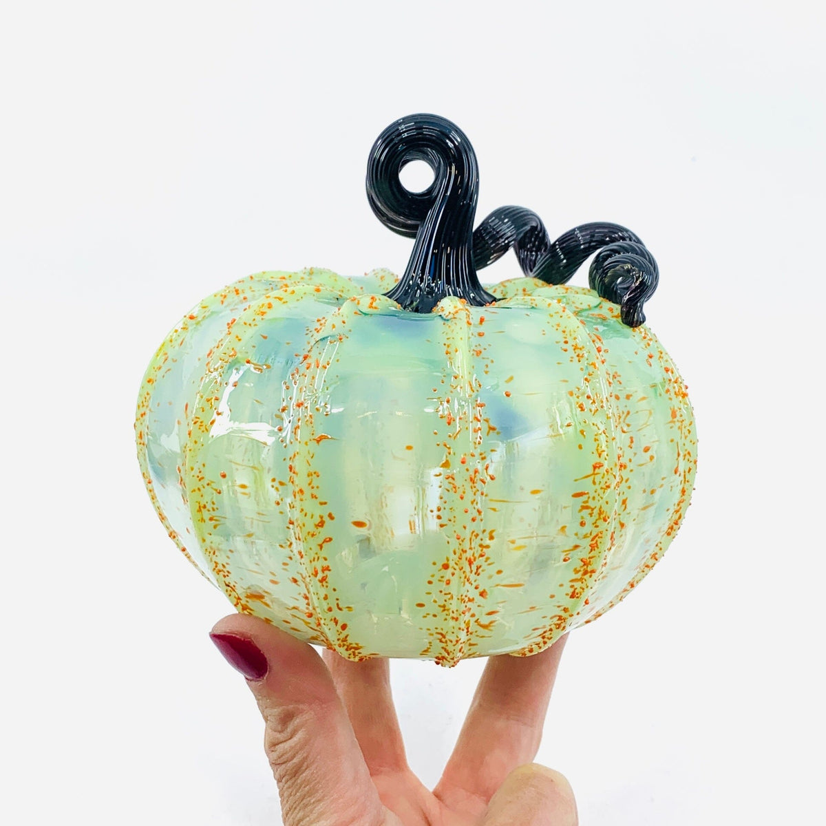 Daily Pumpkin 1952 Holiday Squat Gabby Luke Adams Glass Blowing Studio 