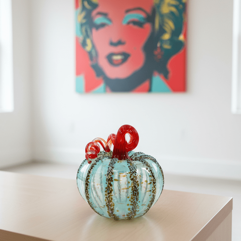 Daily Pumpkin 1634 Fine Art Squat Gabby Luke Adams Glass Blowing Studio 