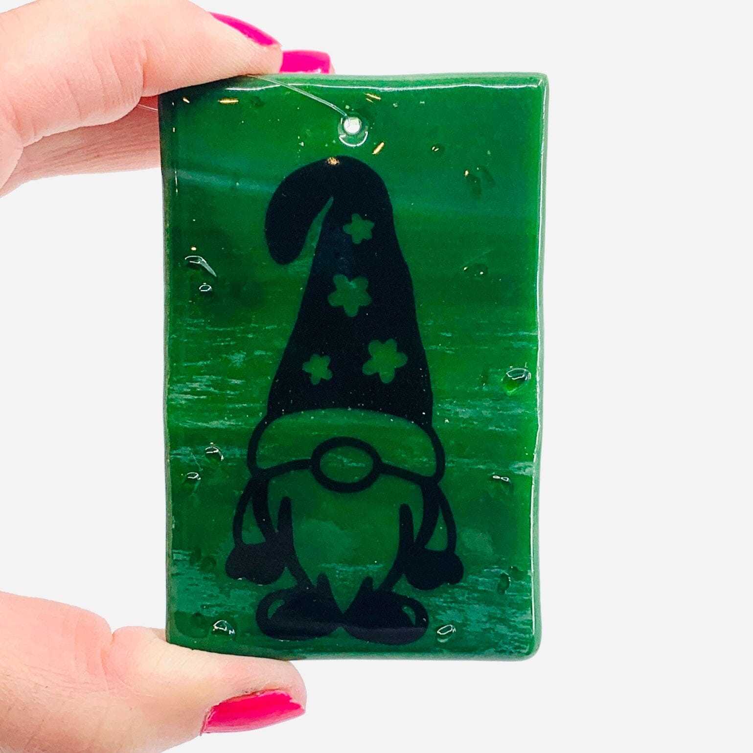 Fused Glass Advice Suncatcher From a Gnome 4 Decor Glimmer Glass Gifts 