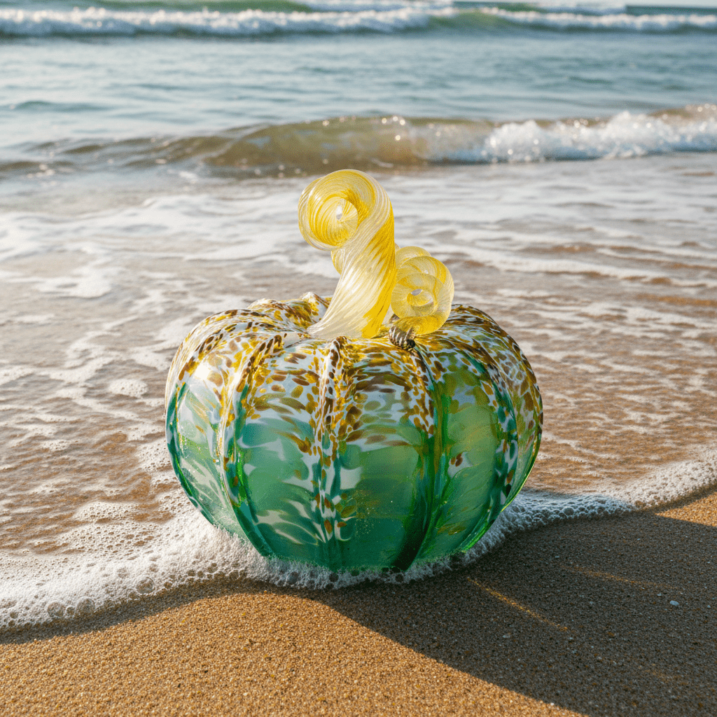 Matte Coastal Squat Pumpkin Inspo Luke Adams Glass Blowing Studio 
