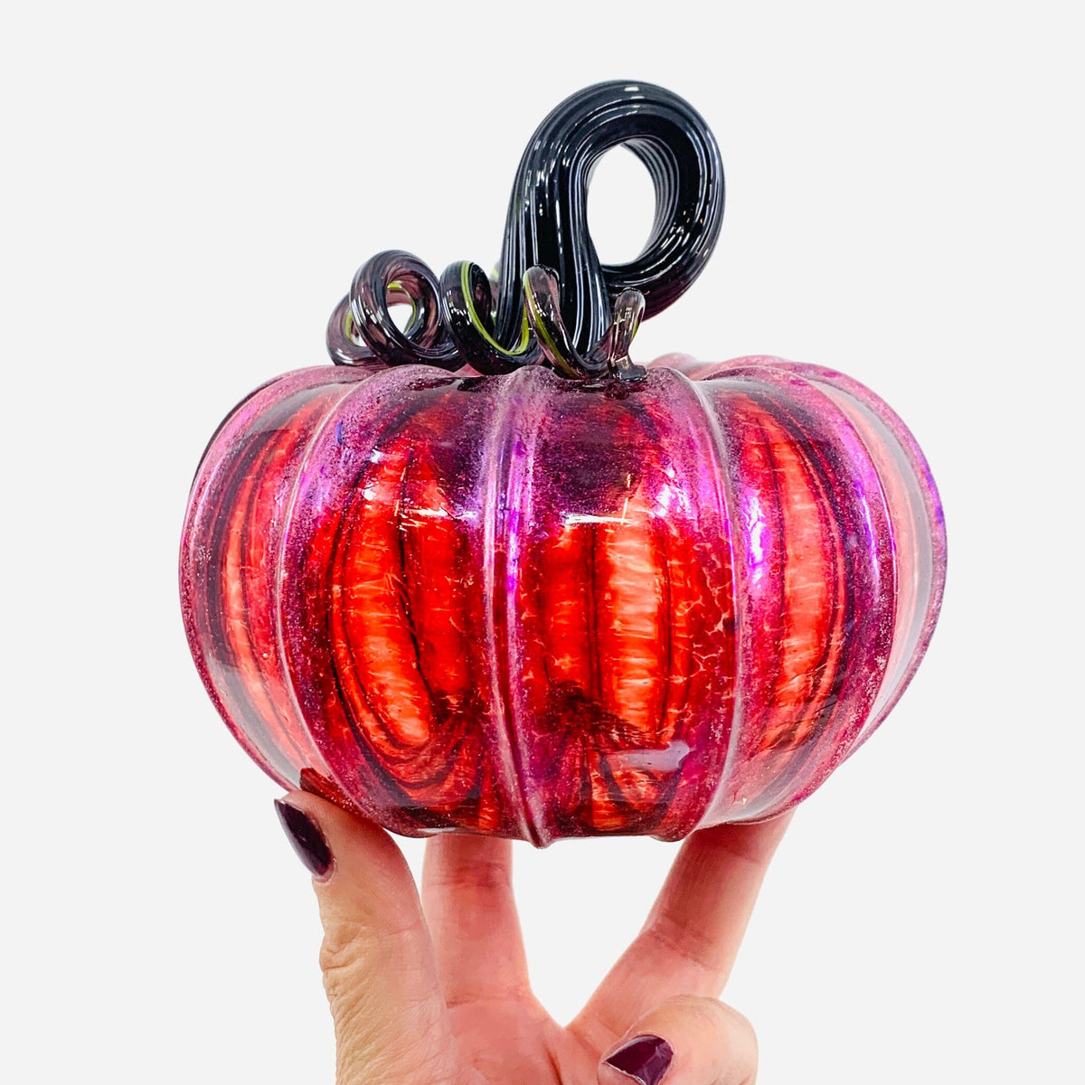 Daily Pumpkin 82 Fall Shimmer Squat Gabby Luke Adams Glass Blowing Studio 