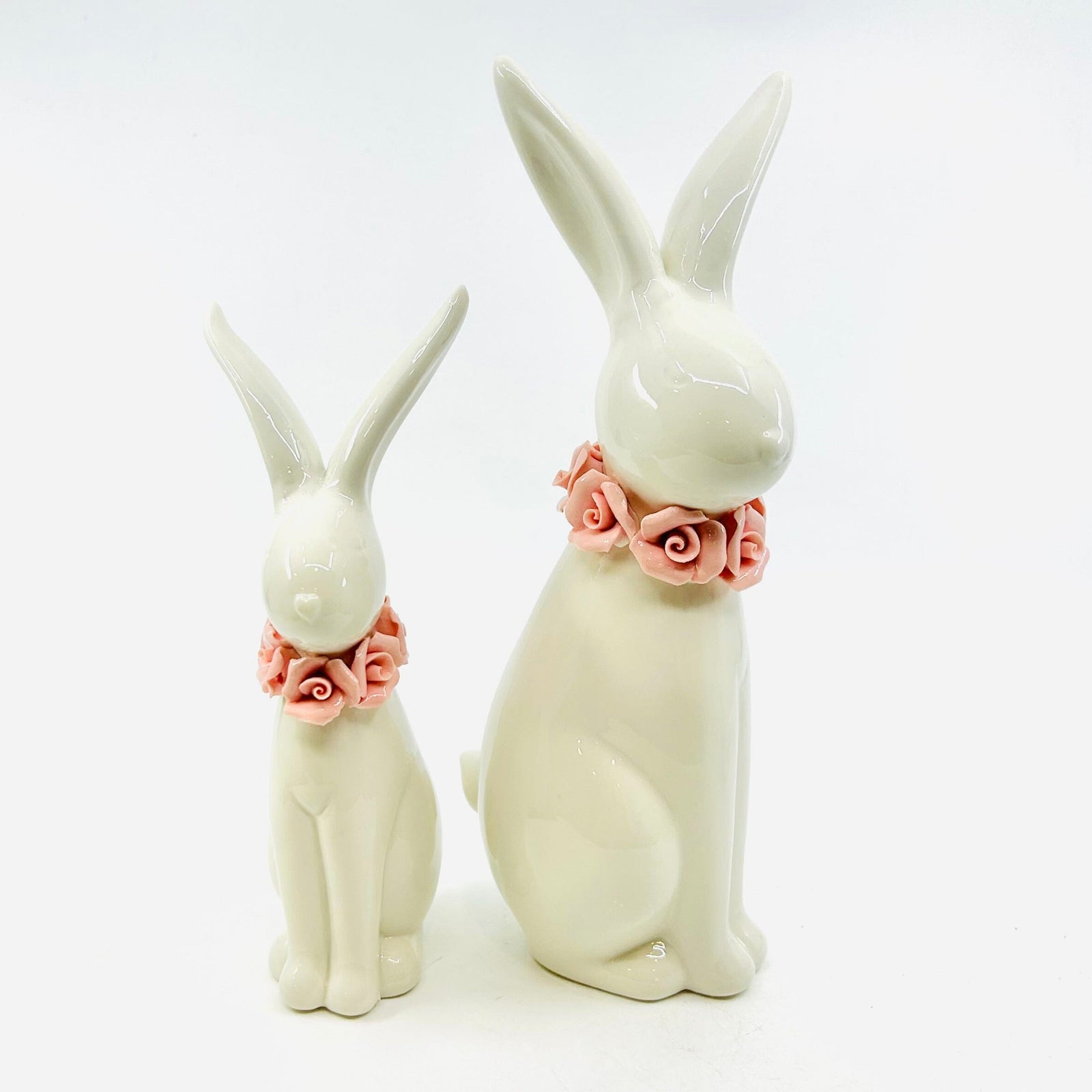 Petal Pink Porcelain Bunny, Large One Hundred 80 Degrees 