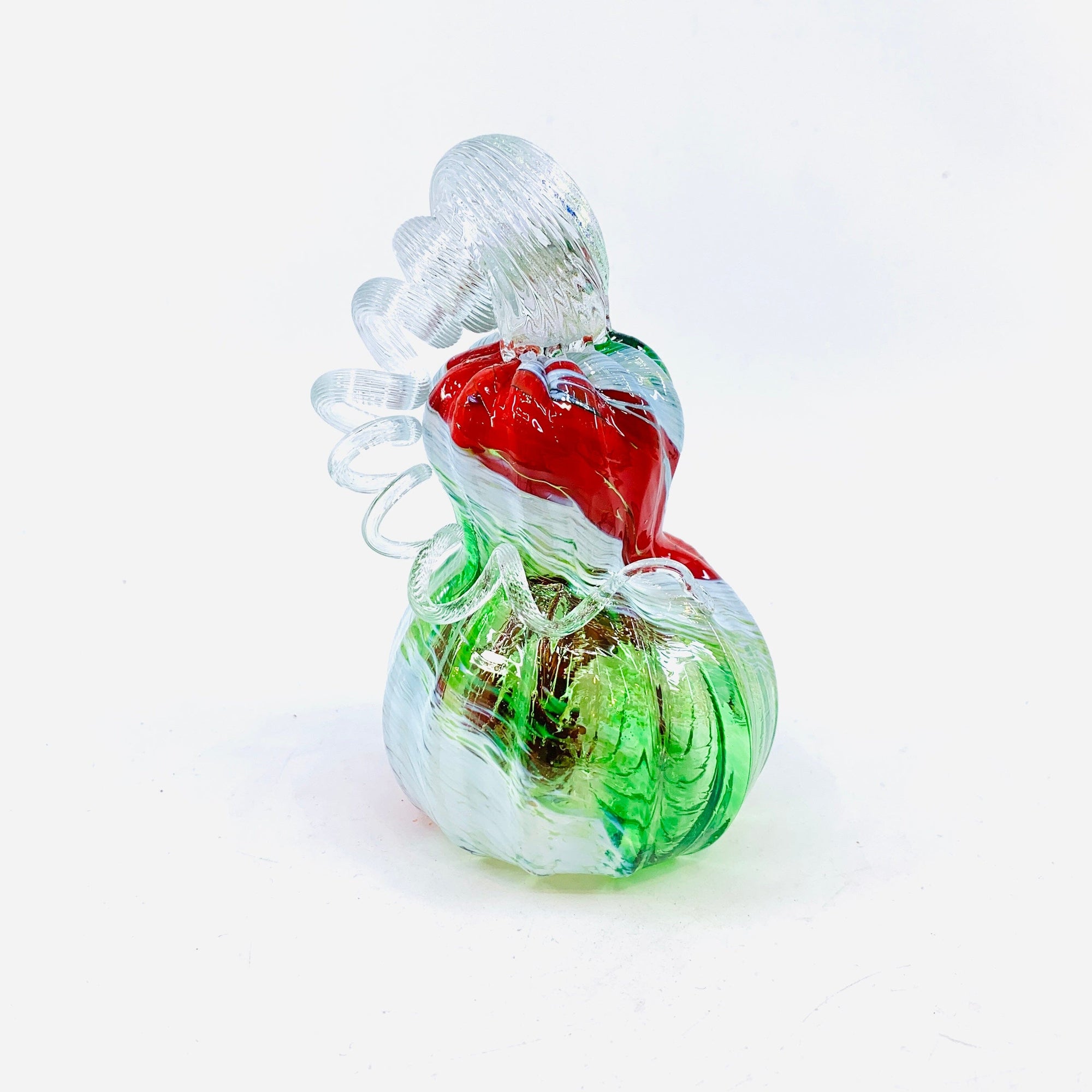 Daily Pumpkin 1635 Holiday Tipsy Mini Gourd Gabby Luke Adams Glass Blowing Studio 