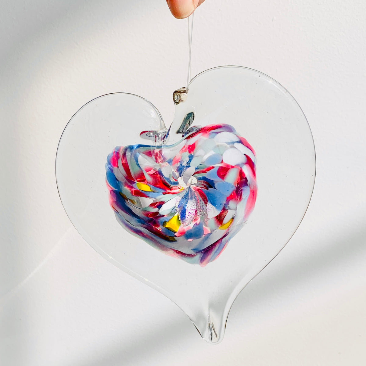 Daily Pumpkin 2239 Heart Suncatcher Ornament