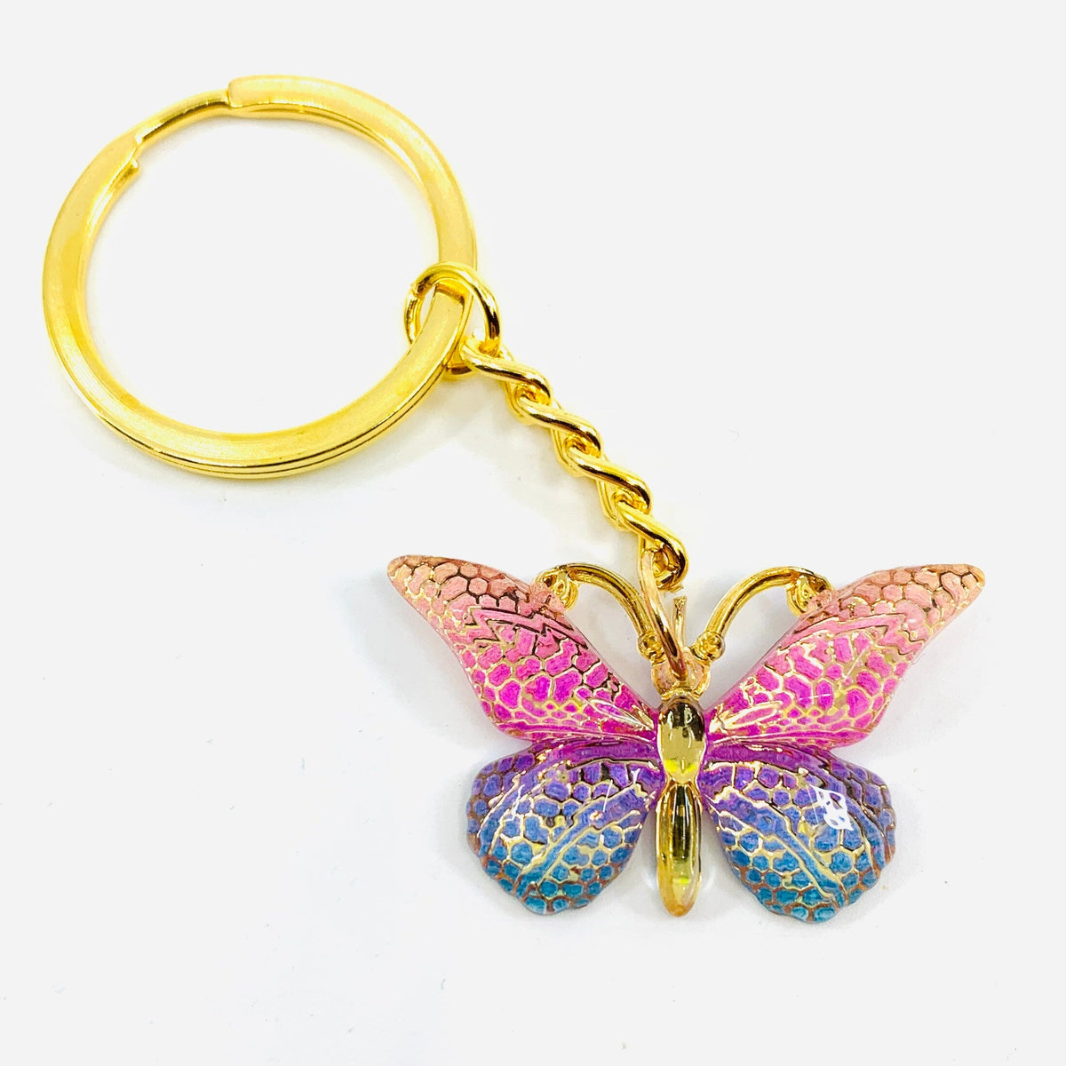 Sparkle Butterfly Keychains Accessory Alex 