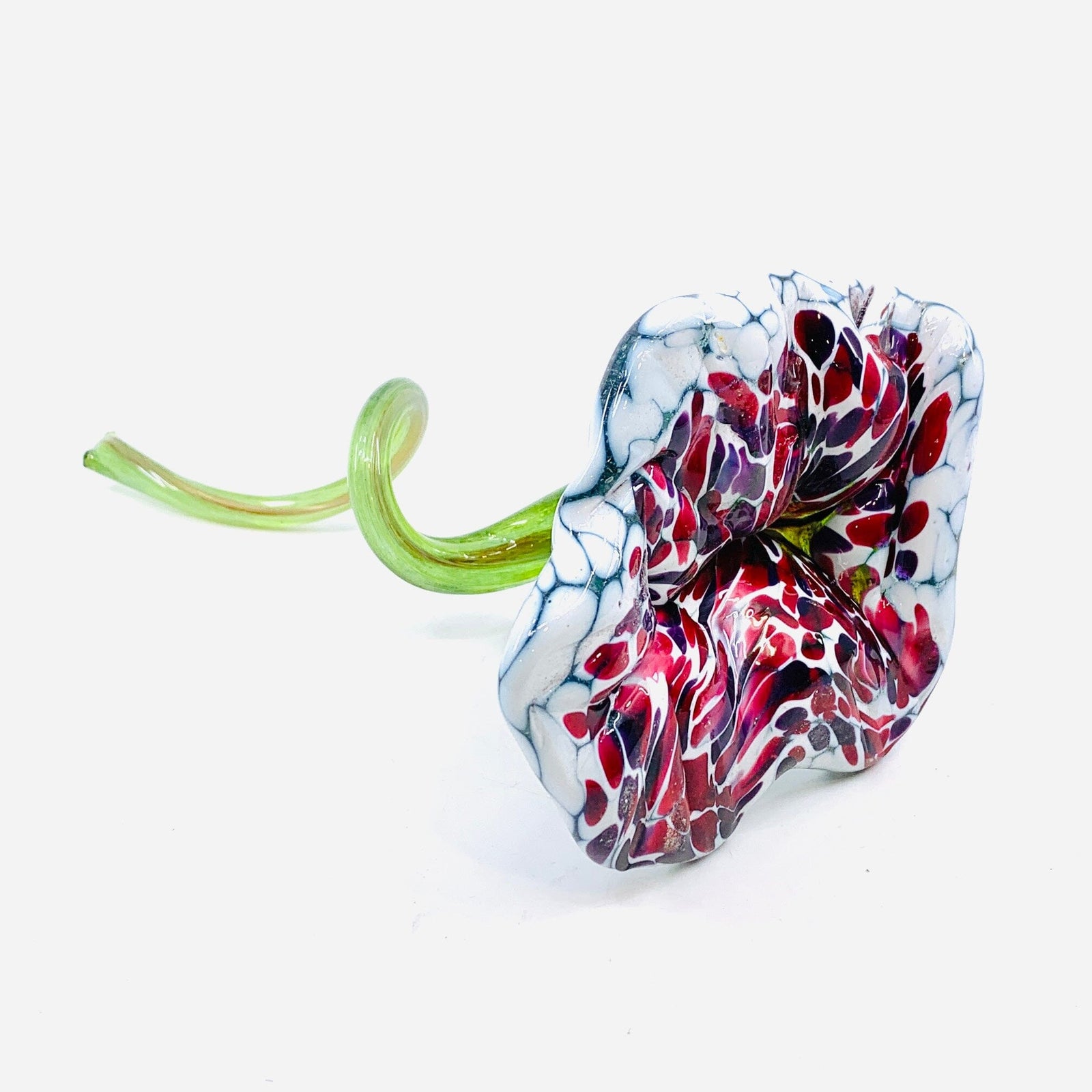 Pulled Glass Flower 3 Decor Luke Adams Glass Blowing Studio 