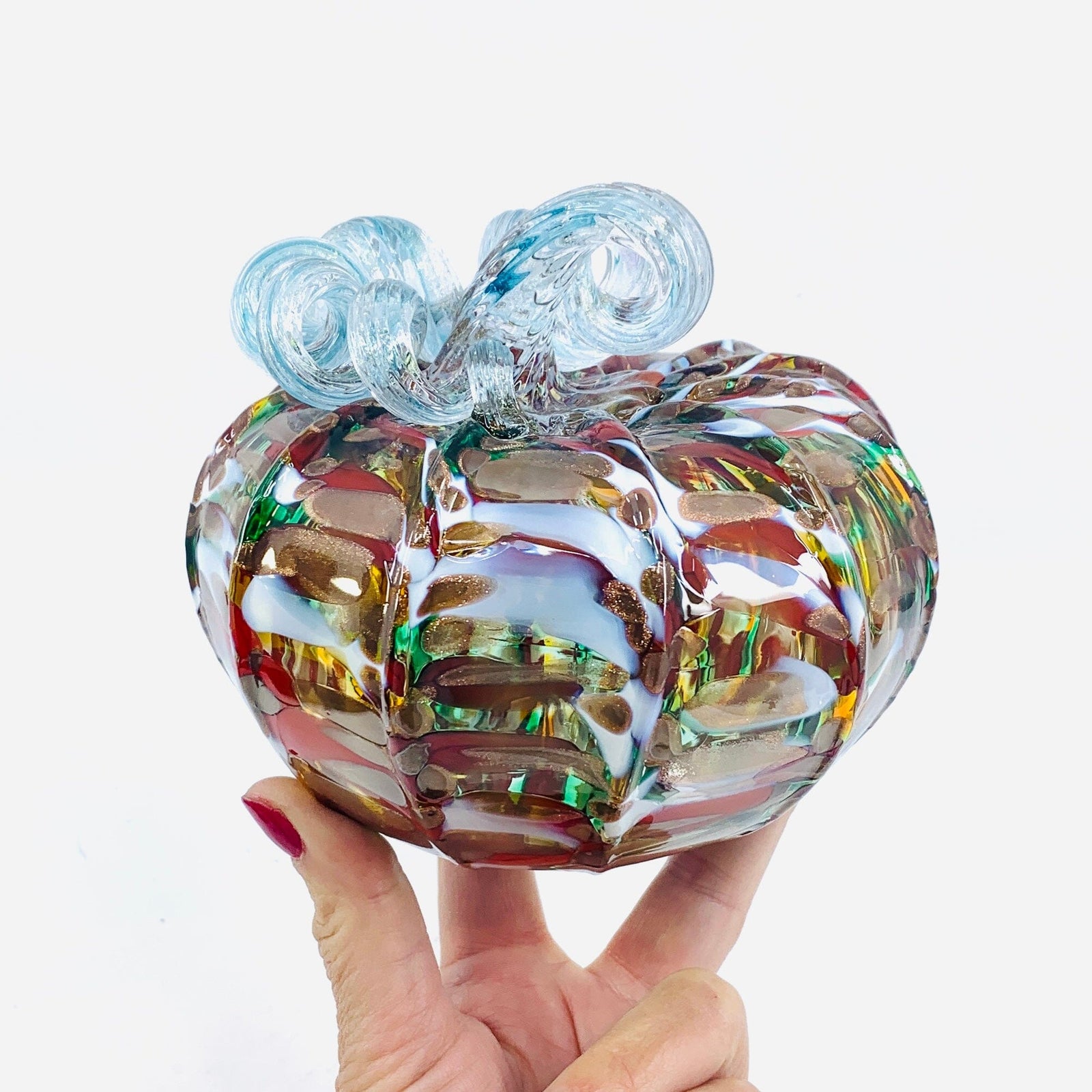 Daily Pumpkin 1907 Holiday Squat Gabby Luke Adams Glass Blowing Studio 