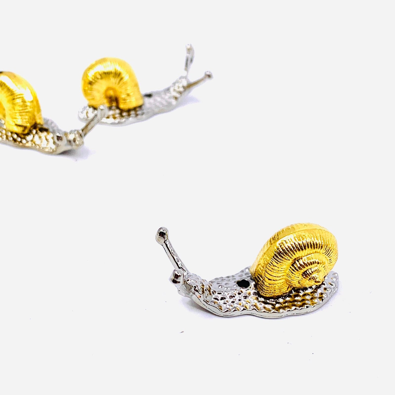 Tiny Pet Garden Mixed Metal Snail Miniature - 