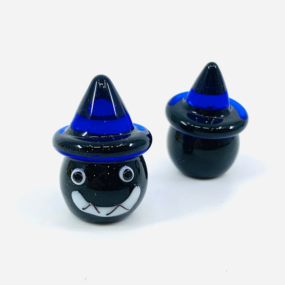 Little Glass Blue Hat Pumpkin