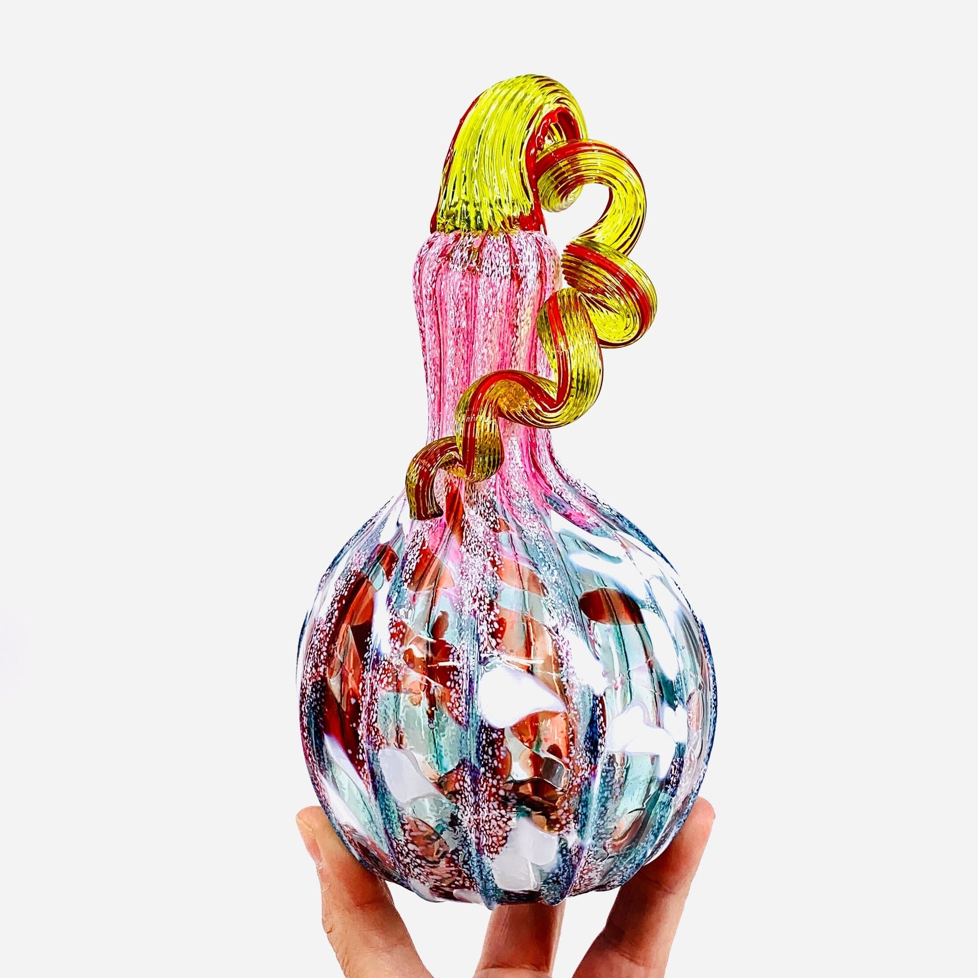 Daily Pumpkin 1396 Holiday Gourd Gabby Luke Adams Glass Blowing Studio 