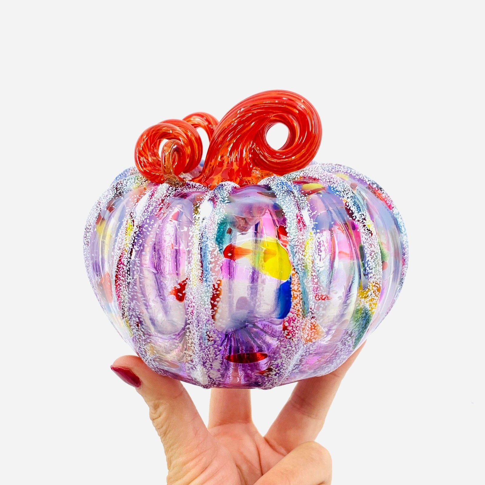 Daily Pumpkin 2061 Snowfall Squat Gabby Luke Adams Glass Blowing Studio 