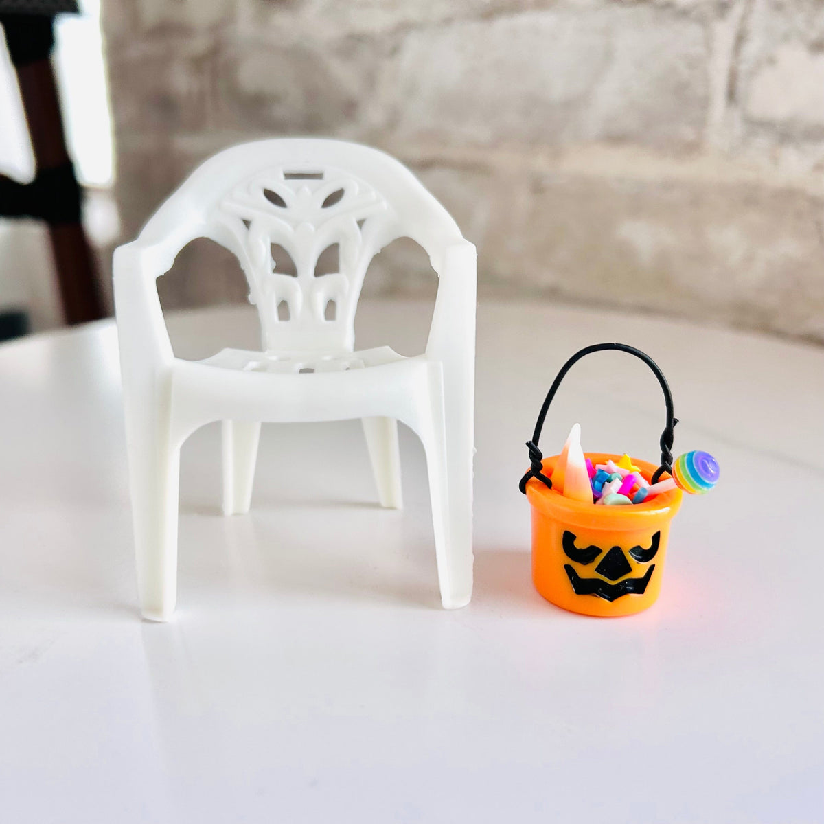 Miniature Lawn Chair and Candy Bucket Set - 