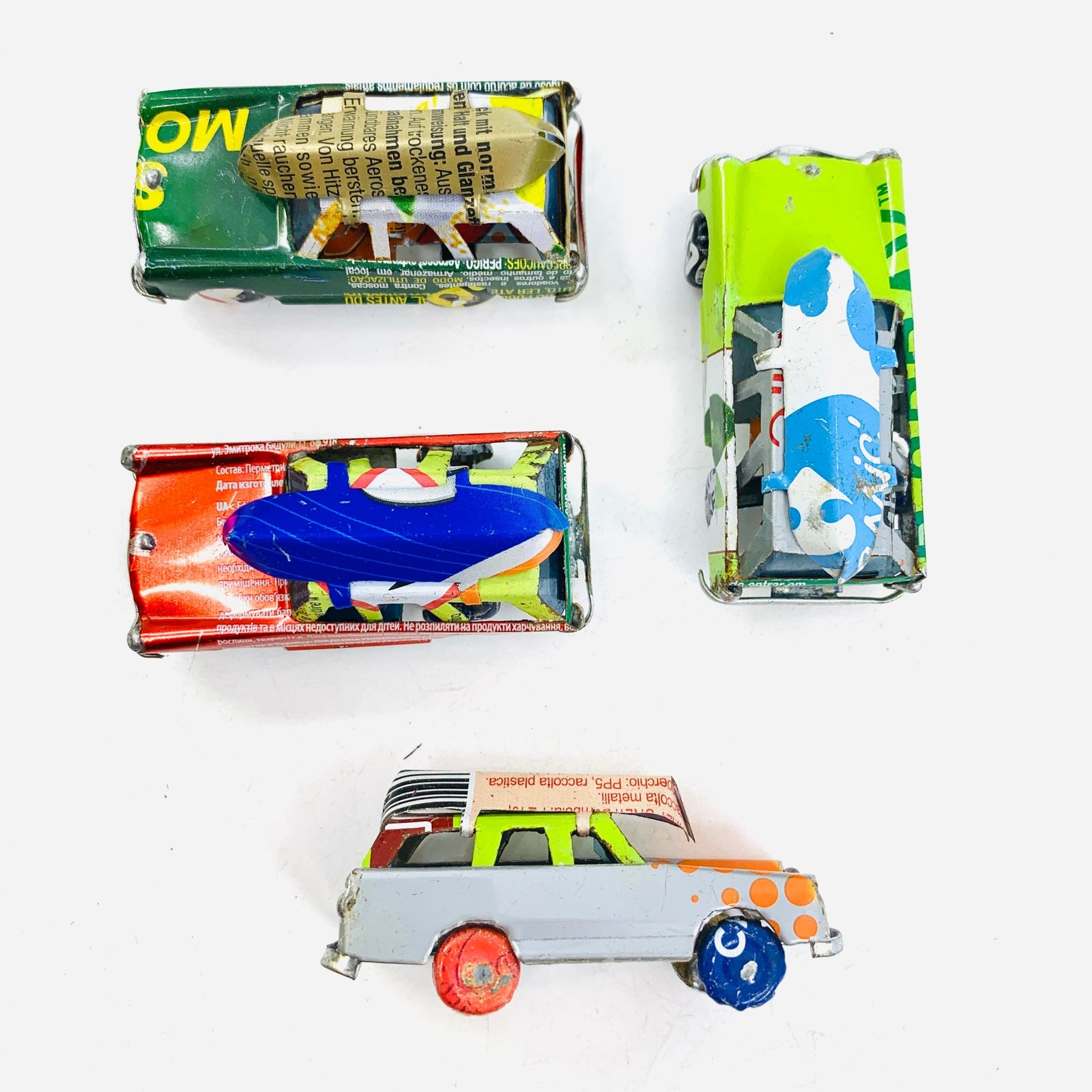 Tiny Tin Vehicles - Station Wagon with Canoe Miniature East Africa Co. 