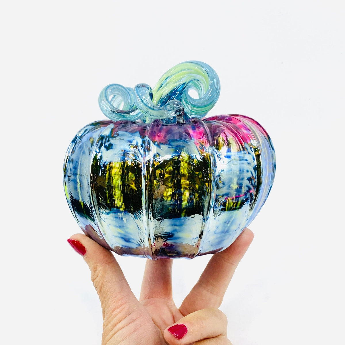 Daily Pumpkin 2044 Squat Gabby Luke Adams Glass Blowing Studio 