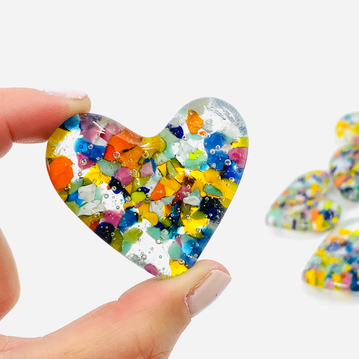 Fused Pocket Heart, Caribbean Cruise