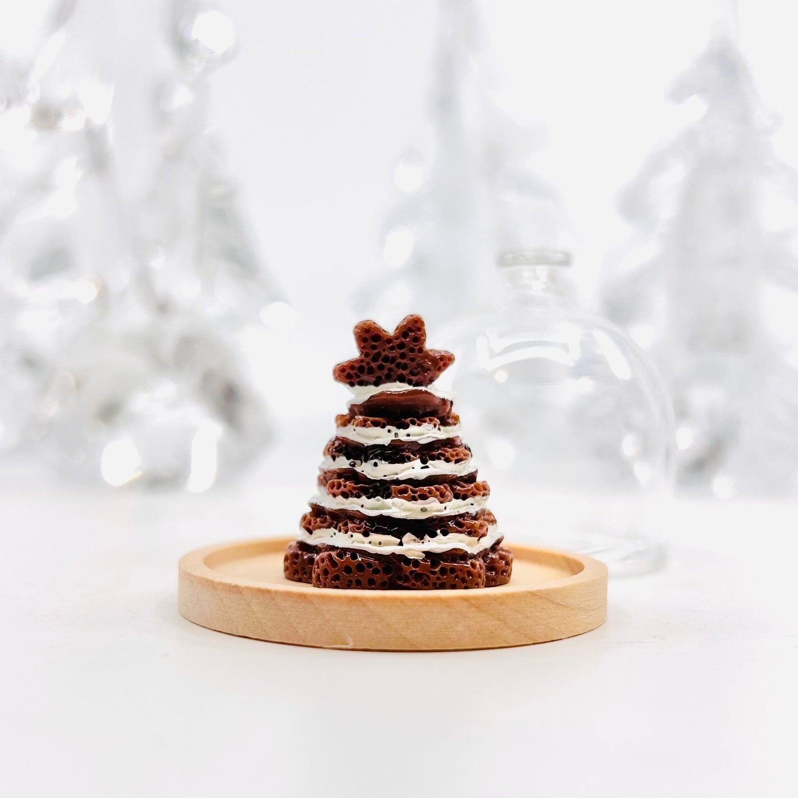 Tiniest Gingerbread Christmas Tree Cake Miniature - 