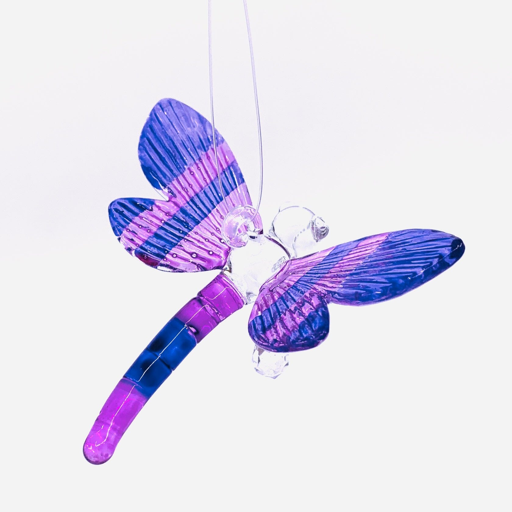 Dazzle Glass Dragonfly, Purple 2 Alex 
