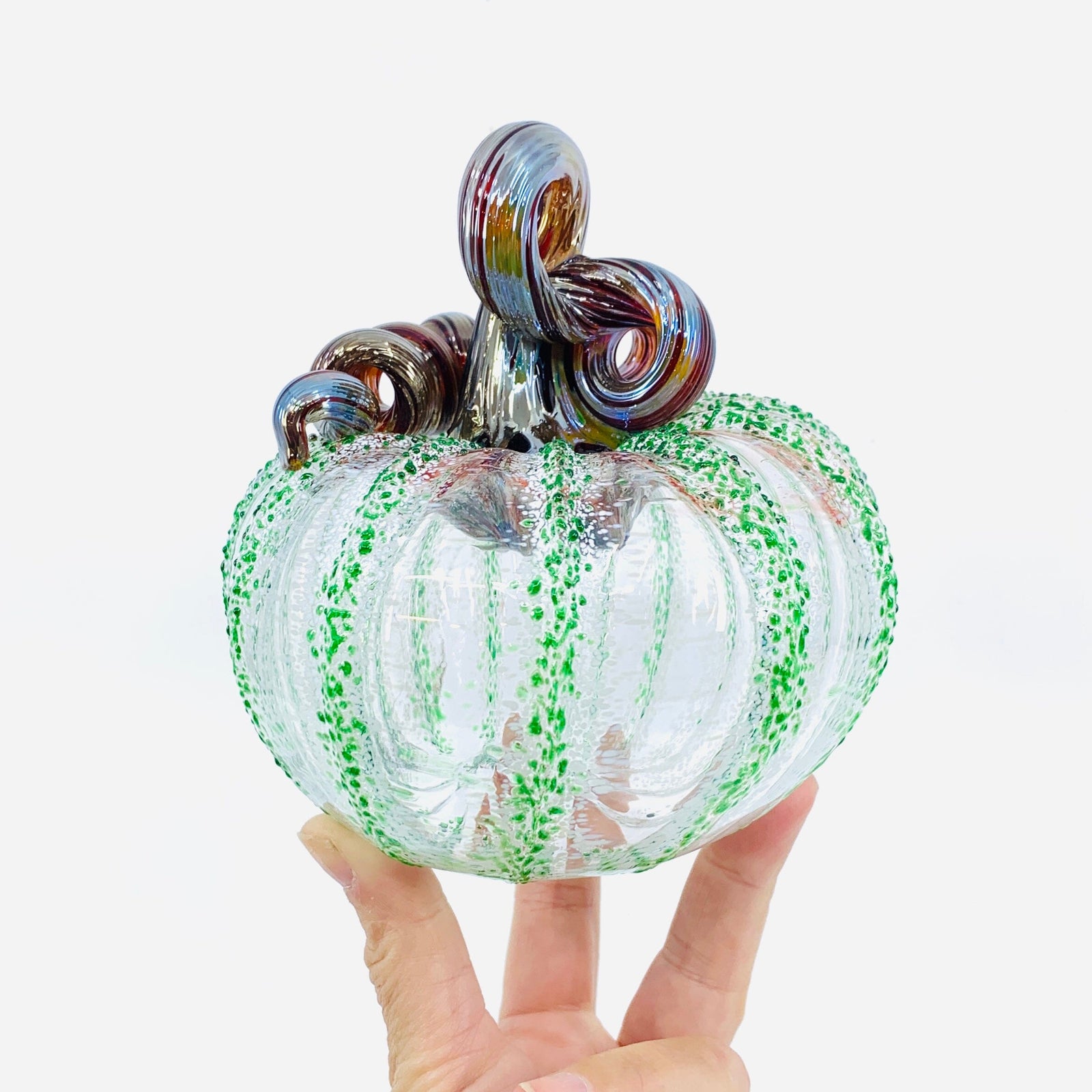 Daily Pumpkin 1468 Holiday Squat Gabby Luke Adams Glass Blowing Studio 