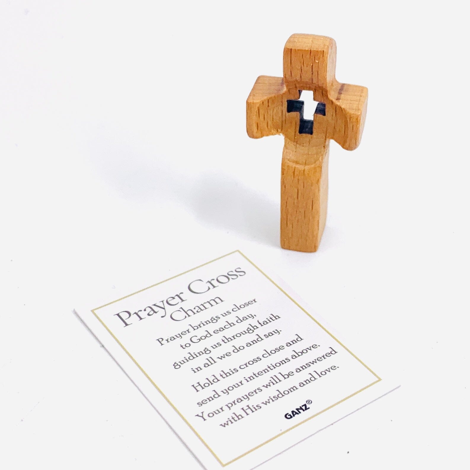 Prayer Cross Charm - PT18 Miniature GANZ 