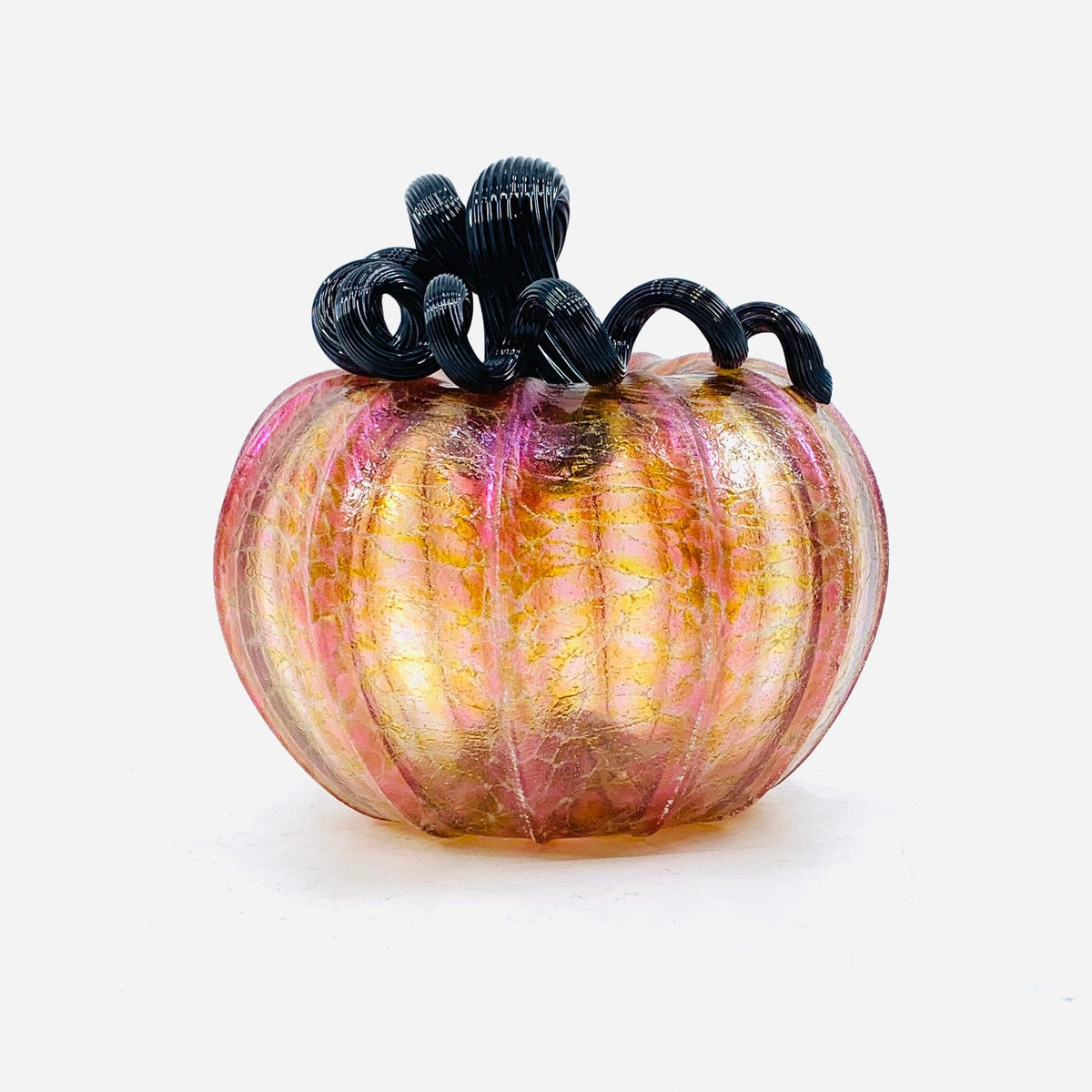 Daily Pumpkin 342 Fall Shimmer Squat Daily Pumpkin Luke Adams Glass Blowing Studio 