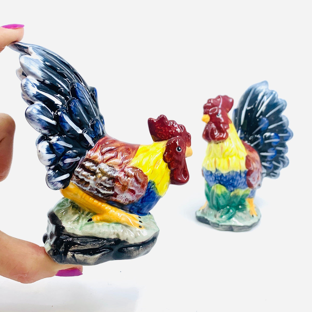 Rebecca’s Rooster Salt and Pepper Shakers COSMOS 