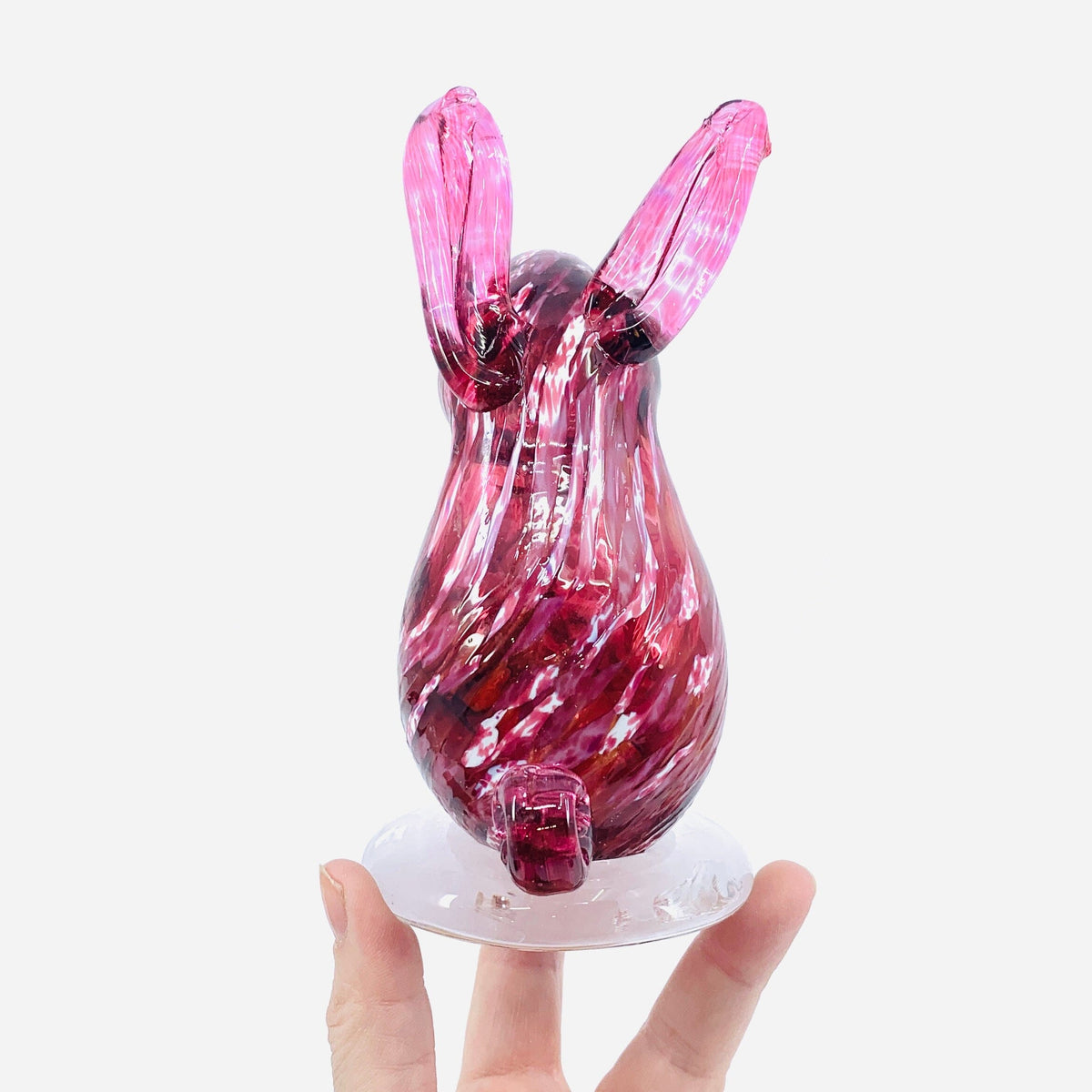 Daily Bunny 62 - Raspberry Gabby Luke Adams Glass Blowing Studio 